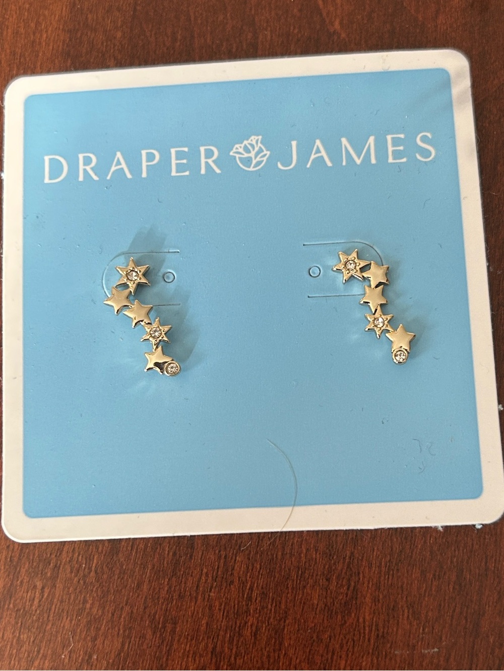 Draper James Gold Star Cascade Ear Climbers